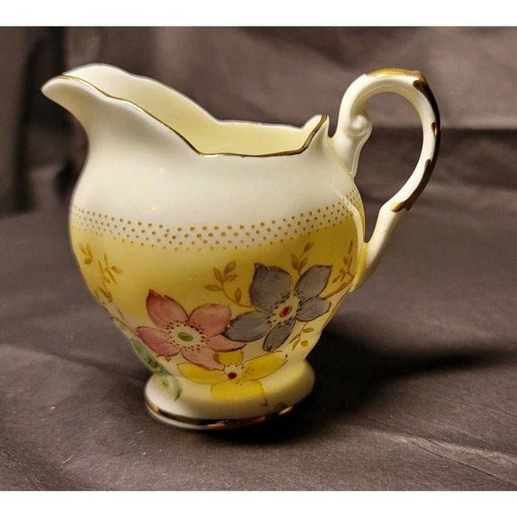 Vintage Plant Tuscan China Cream Pitcher and Sugar Bowl 1930s - Picture 8 of 10